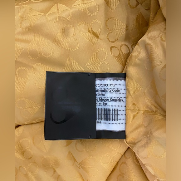 COPY - Moose Knuckles- Ballistic Fur Gold Bomber Jacket - Picture 7 of 7